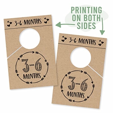 Rustic Nursery Closet Dividers for Baby Clothes Organization