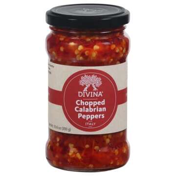 DIVINA Chopped Calabrian Peppers for Spicy Dishes