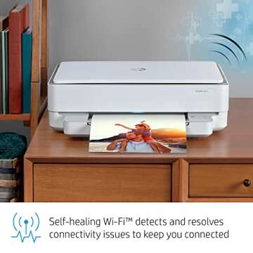 HP ENVY 6055 Wireless All-in-One Printer, Mobile Print, Scan & Copy, HP Instant Ink ready, Works with Alexa (5SE16A)