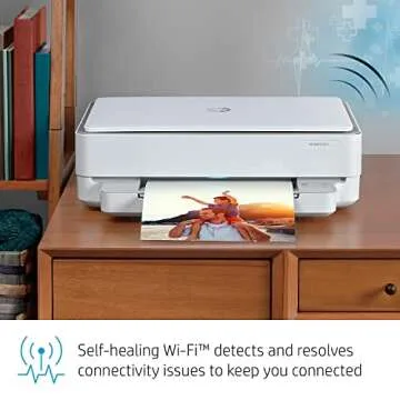 HP ENVY 6055 Wireless All-in-One Printer, Mobile Print, Scan & Copy, HP Instant Ink ready, Works with Alexa (5SE16A)