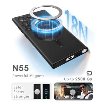 Amzfield Magnetic Case for Samsung Galaxy S23 Ultra