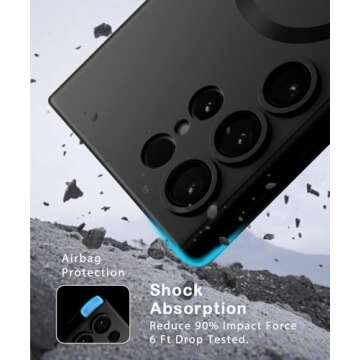 Amzfield Magnetic Case for Samsung Galaxy S23 Ultra