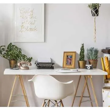 Fairwood Way Rattan and Wood Picture Frame - Boho or Coastal or Beach Photo Frame - Tabletop Stand and Wall Mount… (4" x 6" Opening)