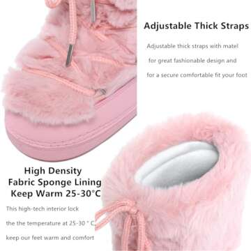 ZHENAIYISHENG Women's Faux Fur Winter Boots for Style