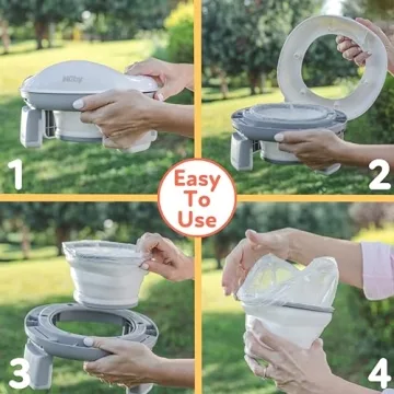 Nuby Portable Potty Seat for Travel and Toilet Training
