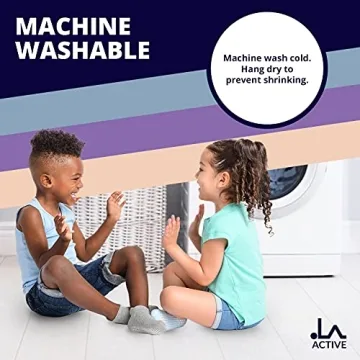 LA ACTIVE Kids Non Slip Grip Socks for Safety & Comfort