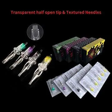 BIGWASP 4th Generation Premium 1213RS Tattoo Needle Cartridges #12 Standard 13 Round Shader (13RS) 20Pcs