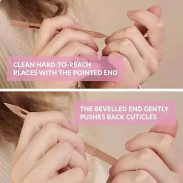 Premium Czech Glass Cuticle Pusher Set for Healthy Nails