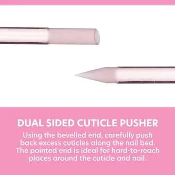 Premium Czech Glass Cuticle Pusher Set for Healthy Nails
