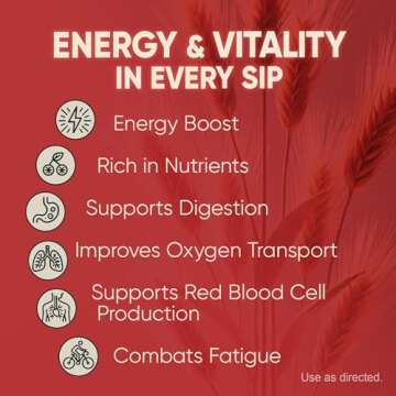 Malt and Hemoglobin Extract - Nutritional Supplement for Energy & Vitality (16 Fl Oz/Pack of 1)