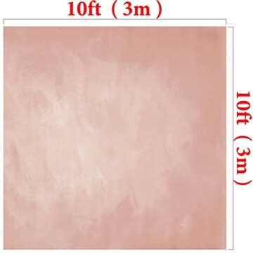 Kate 10x10ft/3x3m Photo Backdrops Photographers Retro Solid Light Pink Background Photography Props Studio Digital Printed Backdrop