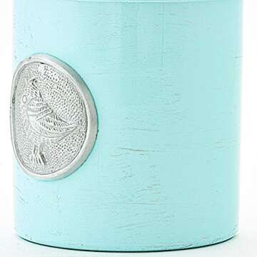Old Dutch 4 Piece Smooth Finish Canister Set, Blue