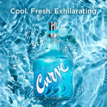 Curve Men's Cologne Fragrance Spray, Casual Cool Day or Night Scent, Curve Wave, 4.2 fl oz