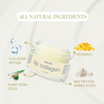 IRIYAND Lip Collagen: Collagen Peptides Complex, Overnight Lip Sleeping Mask, Advanced Lip Plumper for Fuller and Youthful Lips, 0.7 oz (Bigger Size).