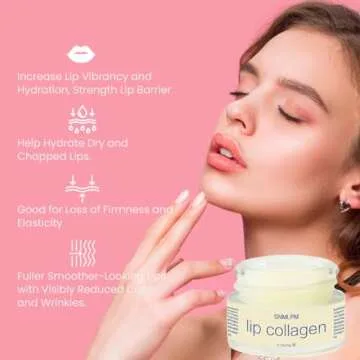 IRIYAND Lip Collagen: Collagen Peptides Complex, Overnight Lip Sleeping Mask, Advanced Lip Plumper for Fuller and Youthful Lips, 0.7 oz (Bigger Size).