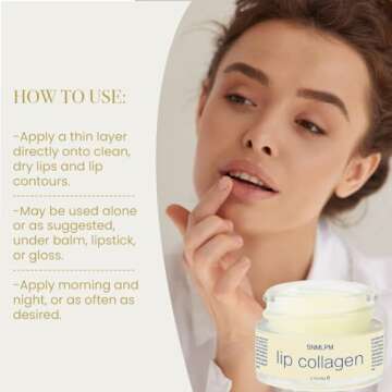 IRIYAND Lip Collagen: Collagen Peptides Complex, Overnight Lip Sleeping Mask, Advanced Lip Plumper for Fuller and Youthful Lips, 0.7 oz (Bigger Size).
