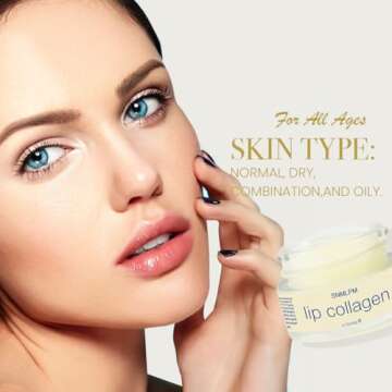 IRIYAND Lip Collagen: Collagen Peptides Complex, Overnight Lip Sleeping Mask, Advanced Lip Plumper for Fuller and Youthful Lips, 0.7 oz (Bigger Size).