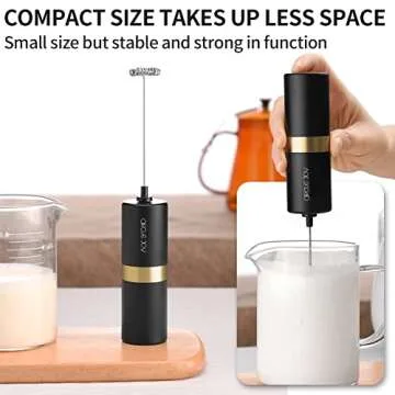 CIRCLE JOY Milk Frother Handheld - Portable Drink Mixer