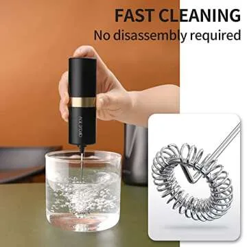 CIRCLE JOY Milk Frother Handheld - Portable Drink Mixer