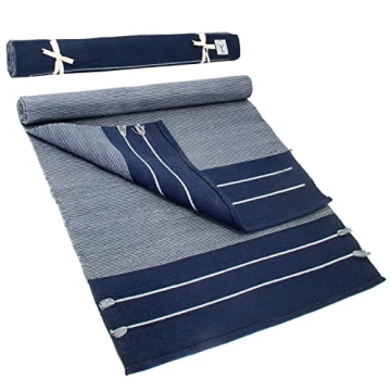 Gayo Handmade Organic Yoga Mat made with 100% Organic Cotton Yoga Mat - Natural Yoga Rug for Exercis...