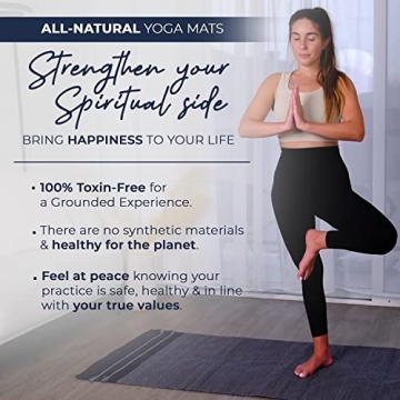 Gayo Handmade Organic Yoga Mat made with 100% Organic Cotton Yoga Mat - Natural Yoga Rug for Exercise, Workout, & Fitness Rug - Hand Weaved, Washable - 74 inches X 26 Inches