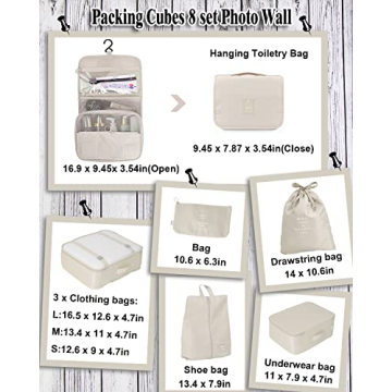 Fancyou Packing Cubes Set for Perfect Travel Organization