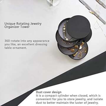 Stylish CONBOLA Jewelry Organizer for Women - Compact & Chic