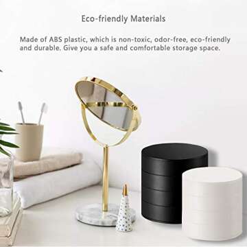 Stylish CONBOLA Jewelry Organizer for Women - Compact & Chic