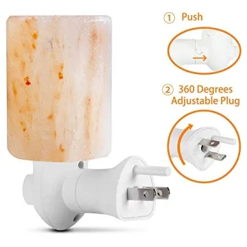 Pursalt Himalayan Salt Lamp Set with Extra Bulbs