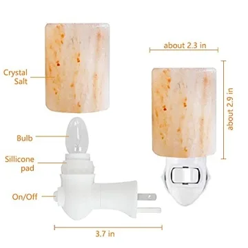 Pursalt Himalayan Salt Lamp Set with Extra Bulbs