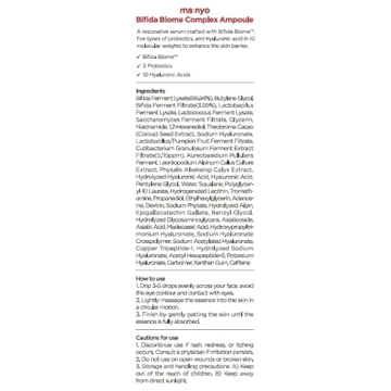 Korean Bifida Biome Complex Ampoule for All Skin Types