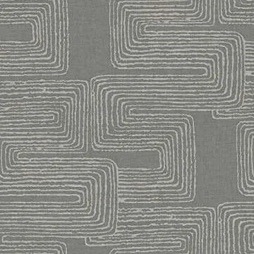 Nikki Chu Gray and Metallic Silver Peel and Stick Wallpaper