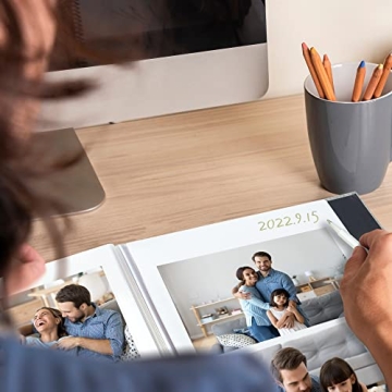 Vienrose Large Photo Album for Cherished Memories Scrapbooking