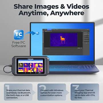 TOPDON TC003 Thermal Imaging Camera - 256x192 IR Resolution