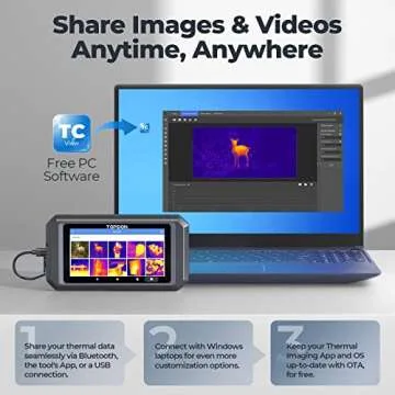 TOPDON TC003 Thermal Imaging Camera - 256x192 IR Resolution