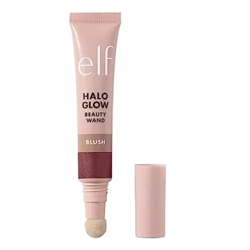 e.l.f. Halo Glow Blush Beauty Wand - Liquid Blush Wand for Radiant, Flushed Cheeks, Infused with Squ...