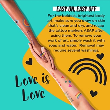 BIC BodyMark Temporary Tattoo Markers 11-Count Pride Pack