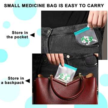 Reusable Pill Pouch Bags for Daily Use 24 Pack