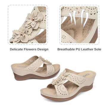 Comfortable Fashionable Womens Wedge Sandals for Summer