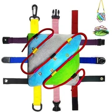 SUMWE Toddler Buckle Board Toy – Sensory Activities for 1-3 Year Olds