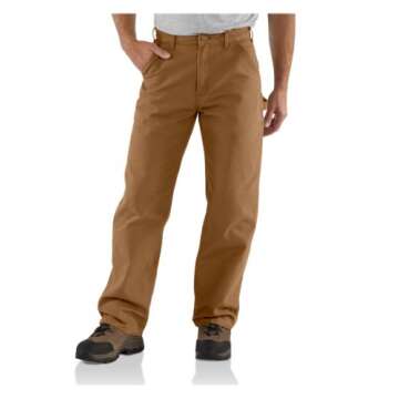 Carhartt Men's Washed Duck Work Dungaree Pant,Carhartt Brown,36W x 32L