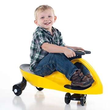 Lil' Rider Wiggle Car Ride On Toy – No Batteries, Gears or Pedals – Twist, Swivel, Go – Outdoo...