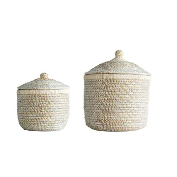 Stylish Creative Co-Op Baskets with Lids for Storage