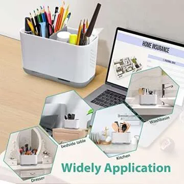 Boperzi Adjustable Toothbrush Holder for Bathroom Counter