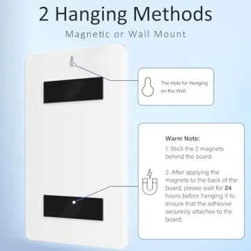 Chore Chart for Kids Dry Erase Chore Board ADHD Tools for Kids to Do List Checklist Task Board Routine Chart Planning Board for Fridge with 10 Sliders and Magnetic Marker, White and Blue, 2 Pack