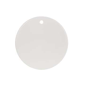 RETERMIT 10 pcs Sublimation Ceramic Ornament Christmas Tree Decor Disc Ornament for Sublimation Sublimation Blanks Blank Ceramic Ornaments for Crafting DIY Personalized Christmas Decor (2.75" Round)