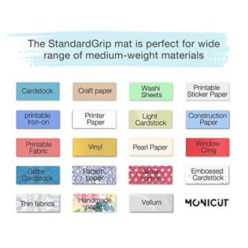 Monicut Cutting Mat 12x24 for Silhouette Cameo - 3 Pack
