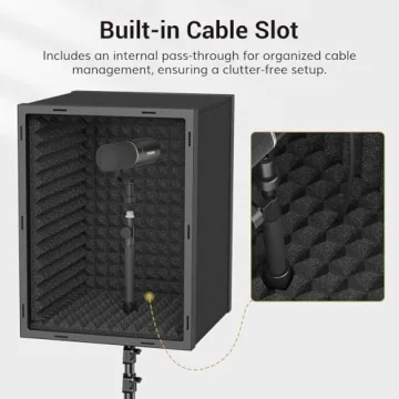 TONOR Microphone Isolation Shield for Clear Sound Recording