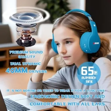Bluetooth Kids Headphones - Safe & Durable Design