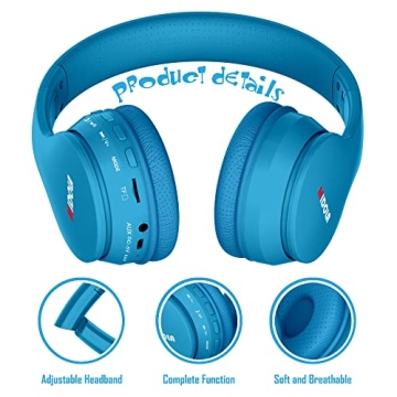 Bluetooth Kids Headphones - Safe & Durable Design